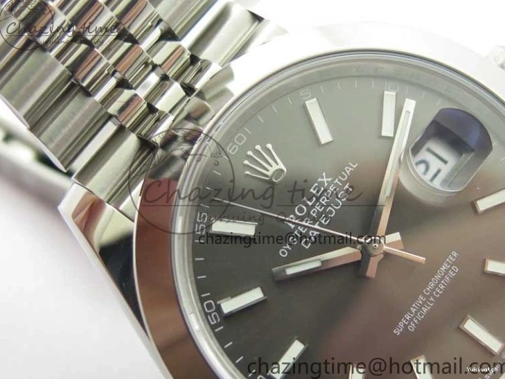 41 Gray Best Dial 904L VS3235 on 1:1 Jubilee VSF Edition DateJust SS 126330 Bracelet 0118